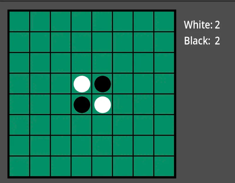 Reversi board game