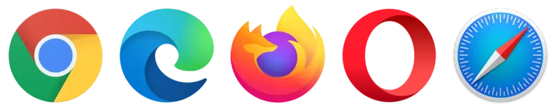 Web browser logos